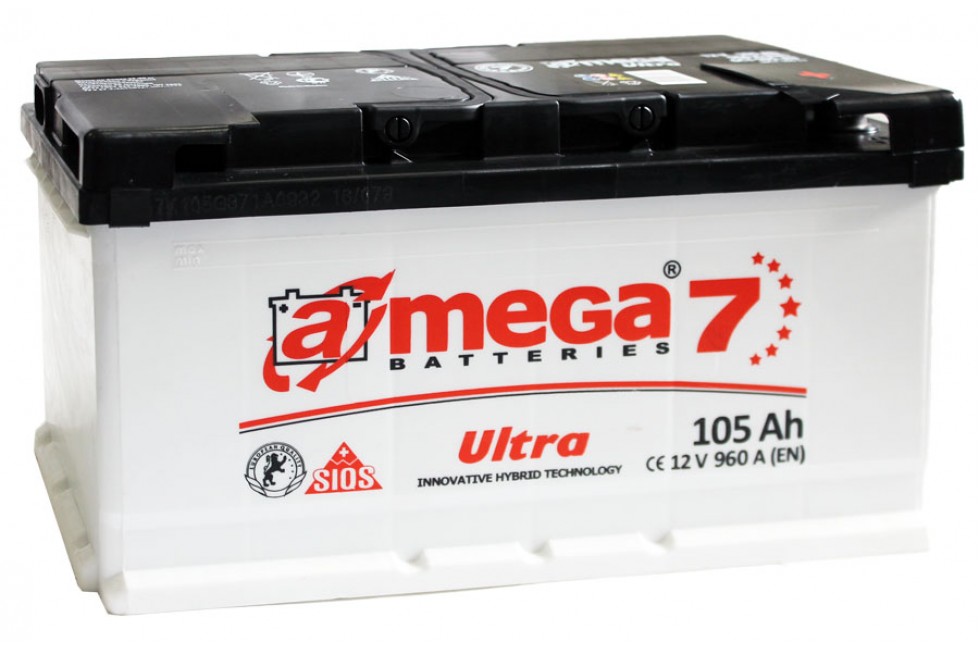 Аккумулятор A-mega Ultra  105 R+ 960 A (EN)